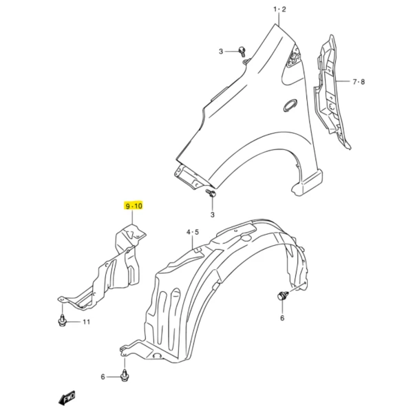 Protector de motor para suzuki celerio 2009 2015 1.0 k10b amf310 - Protector De Motor | ClickRepuestos
